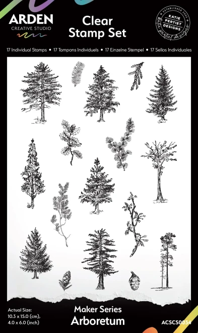 ARDEN CREATIVE STUDIO 4x6 Stamp Set: Maker Series - Arboretum