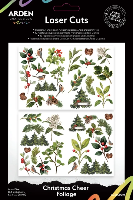 ARDEN CREATIVE STUDIO Laser Cuts: Christmas Cheer - Foliage
