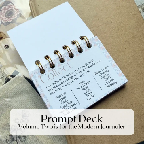 PREORDER - ships August: A HOUSE OF BOOKS Prompt Deck - Junk Journaling Vol. 2