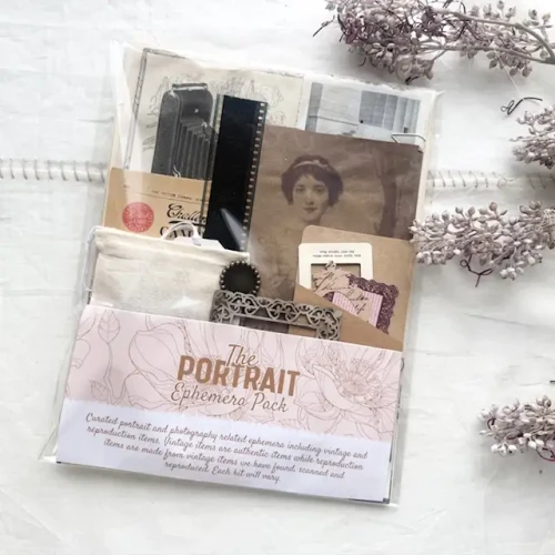 PREORDER - ships August: A HOUSE OF BOOKS Ephemera Kit for Junk Journaling - Portrait
