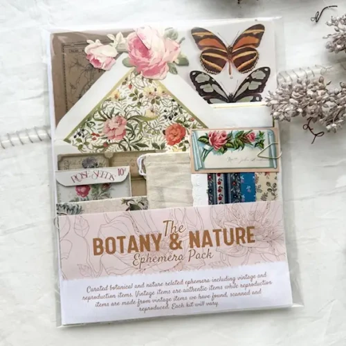 PREORDER - ships August: A HOUSE OF BOOKS Ephemera Kit for Junk Journaling - Botanical & Nature