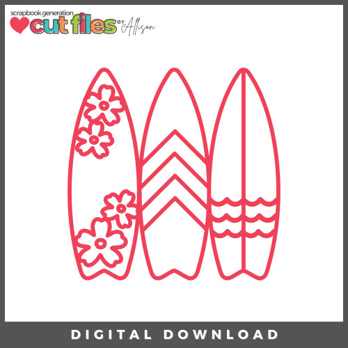 DIGITAL DOWNLOAD: Cut Files by Allison - Surfboards