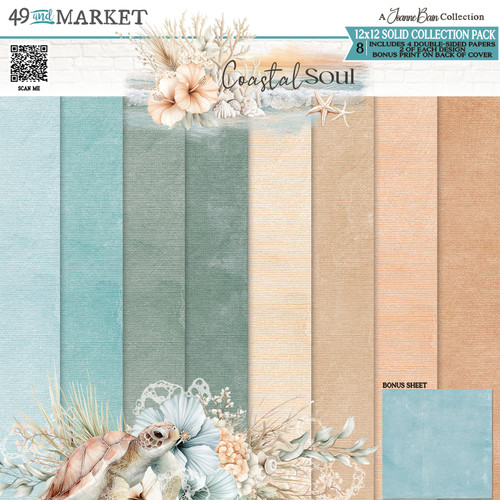 PREORDER - ships August: 49 AND MARKET 12x12 Collection Pack: Coastal Soul Solids