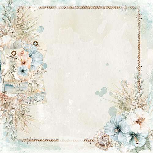 PREORDER - ships August: 49 AND MARKET 12x12 Paper: Coastal Soul - Heron