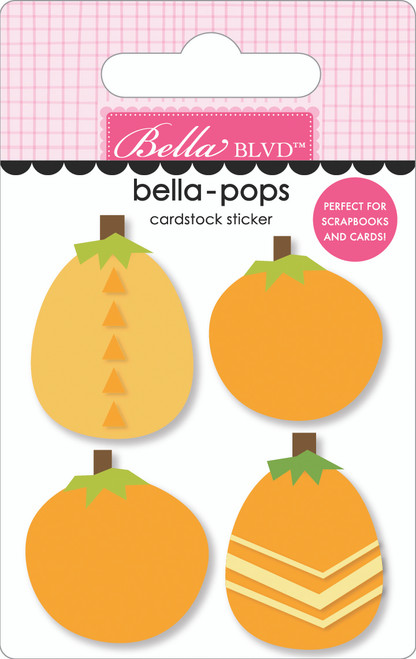PREORDER - ships August: BELLA BLVD Bella-Pops 3D Stickers - Pumpkin Patch (coordinates with Boo To You)