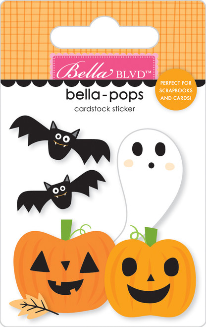 PREORDER - ships August: BELLA BLVD Boo To You Bella-Pops 3D Stickers - Pumpkin Pals