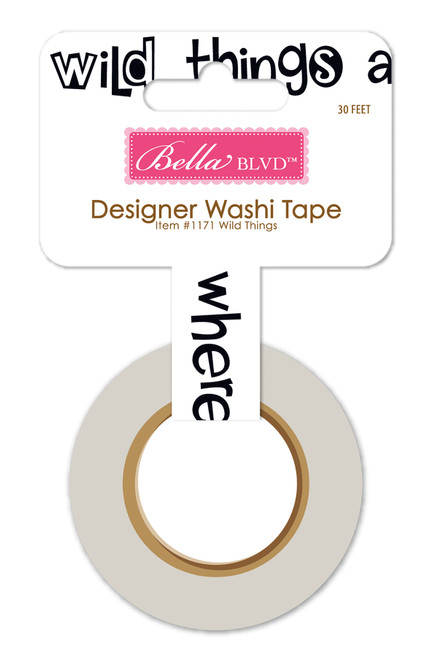 PREORDER - ships August: BELLA BLVD Washi Tape - Wild Things (coordinates with Zoo Day)
