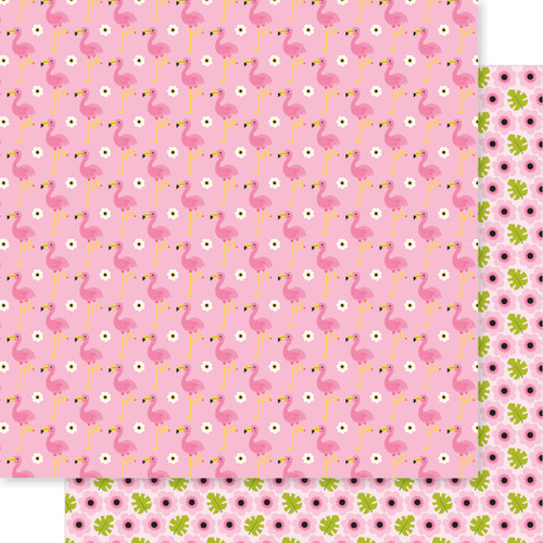PREORDER - ships August: BELLA BLVD Zoo Day 12x12 Paper - Fancy Feathers