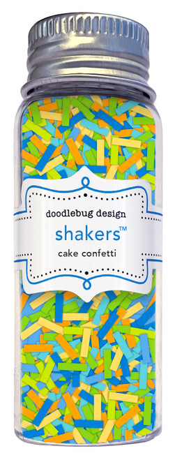 PREORDER - ships late AUGUST: DOODLEBUG DESIGNS Balloons & Banners Shakers: Cake Confetti