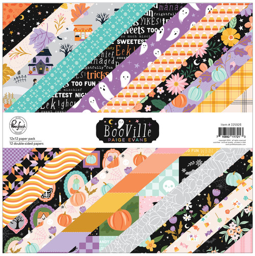 PINKFRESH STUDIO 12x12 Paper Pack: BooVille