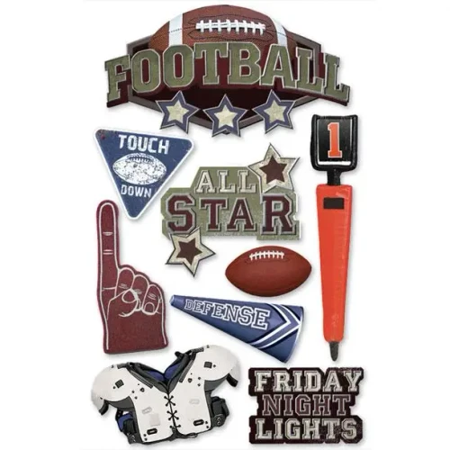 PAPER HOUSE PRODUCTIONS 3D Stickers: Football