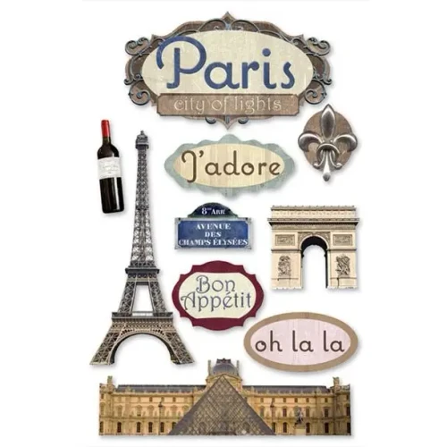 PAPER HOUSE PRODUCTIONS 3D Stickers: Paris