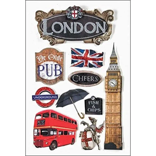 PAPER HOUSE PRODUCTIONS 3D Stickers: London