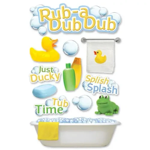 PAPER HOUSE PRODUCTIONS 3D Stickers: Rub A Dub