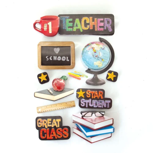 PAPER HOUSE PRODUCTIONS 3D Stickers: Teacher