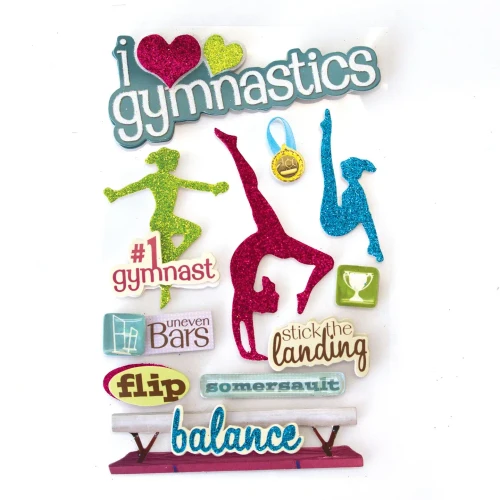 PAPER HOUSE PRODUCTIONS 3D Stickers: Gymnastics