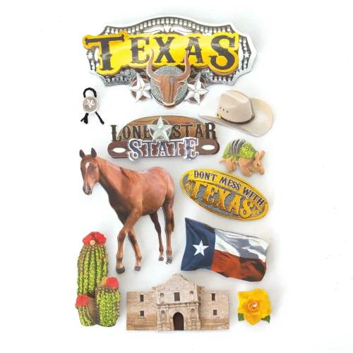 PAPER HOUSE PRODUCTIONS 3D Stickers: Texas