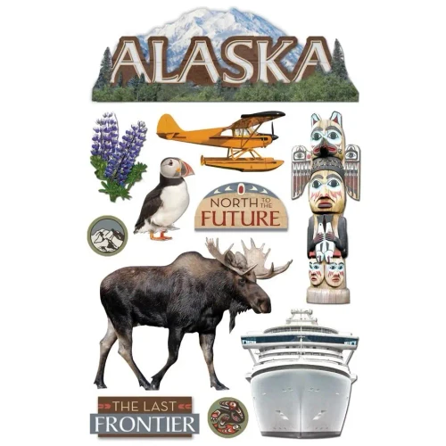 PAPER HOUSE PRODUCTIONS 3D Stickers: Alaska
