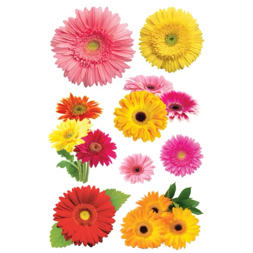 PAPER HOUSE PRODUCTIONS 3D Stickers: Gerbera Daisies
