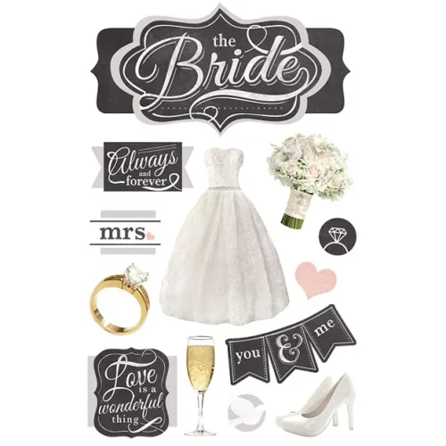 PAPER HOUSE PRODUCTIONS 3D Stickers: The Bride
