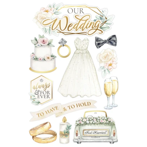 PAPER HOUSE PRODUCTIONS 3D Stickers: Our Wedding