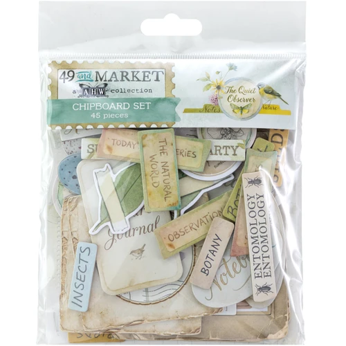COMING SOON: 49 AND MARKET Chipboard Set: The Quiet Observer