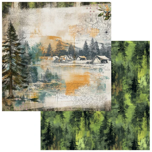 COMING SOON: 49 AND MARKET 12x12 Paper: Campfire Memories - Outdoors