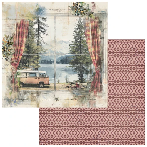 COMING SOON: 49 AND MARKET 12x12 Paper: Campfire Memories - Camper Van
