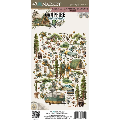 COMING SOON: 49 AND MARKET Laser Cut Elements: Campfire Memories