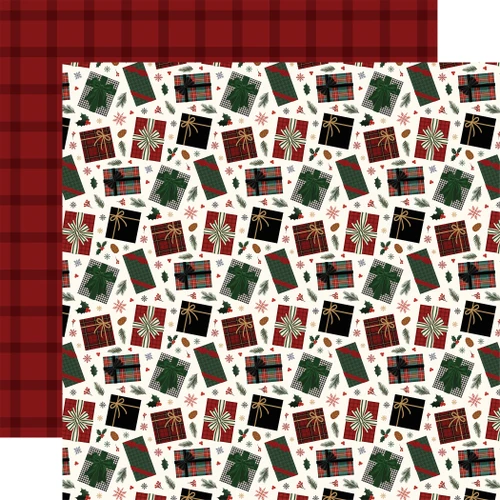 CARTA BELLA Classic Christmas 12x12 Paper: Wrapped Up Presents