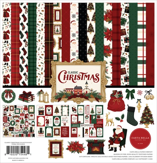 CARTA BELLA Classic Christmas Collection Kit