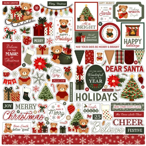CARTA BELLA Have A Beary Christmas Element Sticker