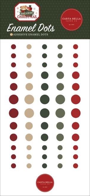 CARTA BELLA Have A Beary Christmas Enamel Dots