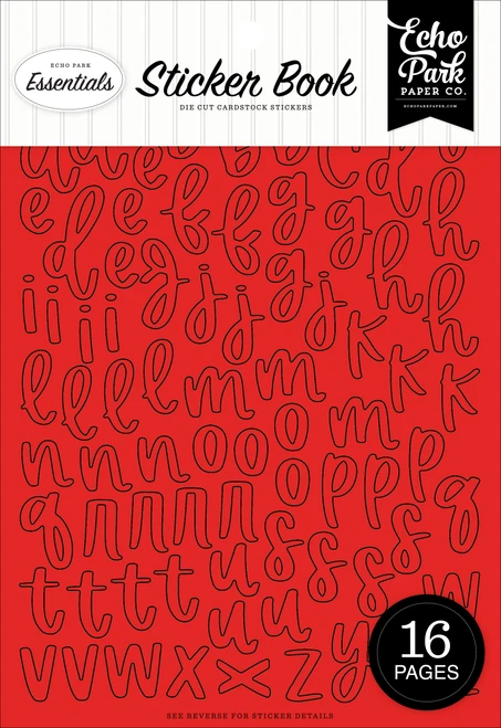 ECHO PARK Essentials Alpha Sticker Book: Red