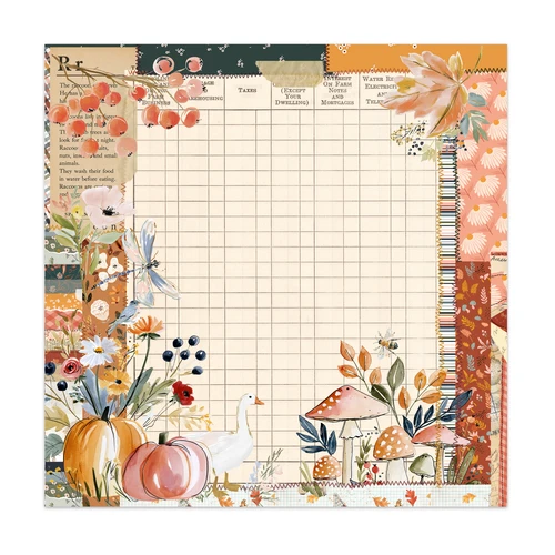 PREORDER - ships late October: PRETTY LITTLE STUDIO 12x12 Single-Sided Paper | Hidden Hollow