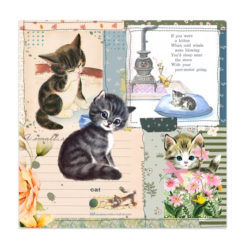 PREORDER - ships late October: PRETTY LITTLE STUDIO 12x12 Single-Sided Paper | Kitten Purr