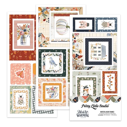 PREORDER - ships late October: PRETTY LITTLE STUDIO 6x12 Die-Cuts  | Grateful Hearts Frames