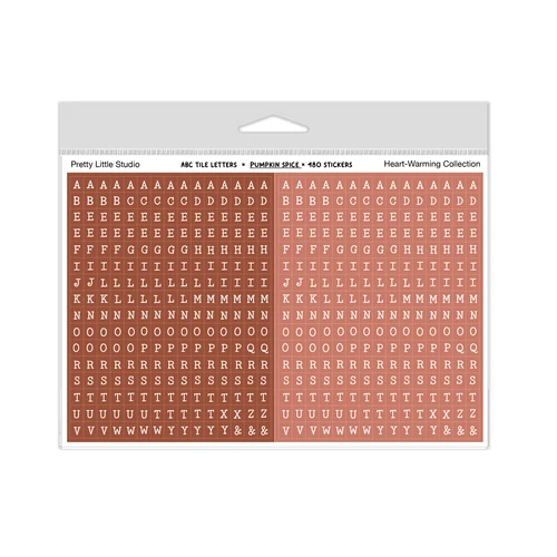 PREORDER - ships late October: PRETTY LITTLE STUDIO Stickers | Mini ABC - Pumpkin Spice