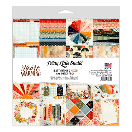 PREORDER - ships late October: PRETTY LITTLE STUDIO 6x6 Paper Pack | Heartwarming Mixed