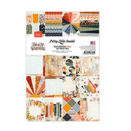 PREORDER - ships late October: PRETTY LITTLE STUDIO 6x9 Paper Pack | Heartwarming Mixed