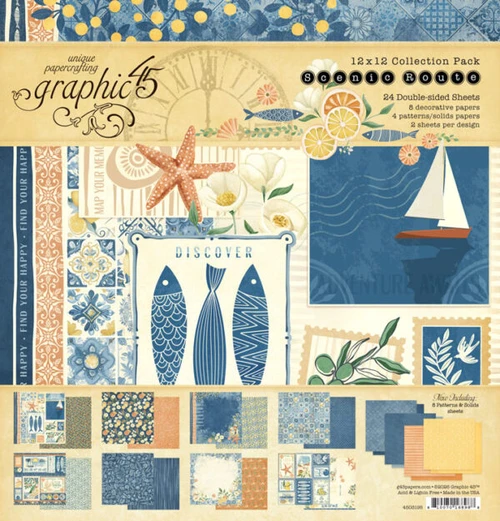 GRAPHIC 45 Scenic Route Album Kit