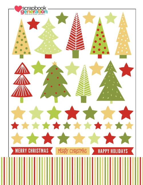 SCRAPBOOK GENERATION Printed Printables - Happy Holidays