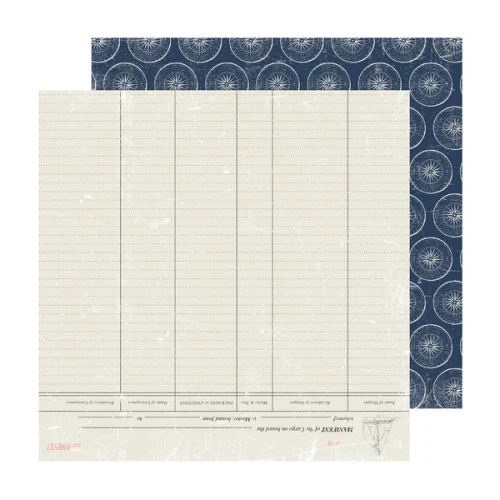 AC Heidi Swapp Set Sail 12x12 Paper: Manifest