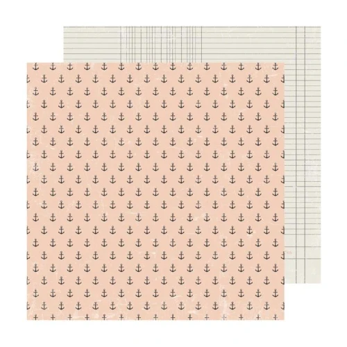 AC Heidi Swapp Set Sail 12x12 Paper: Anchors Away