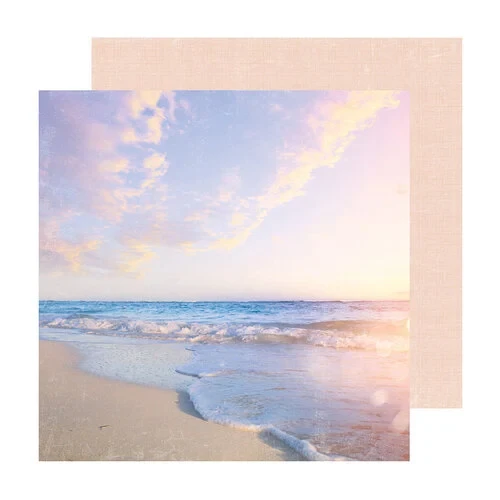 AC Heidi Swapp Set Sail 12x12 Paper: Sunset Beach