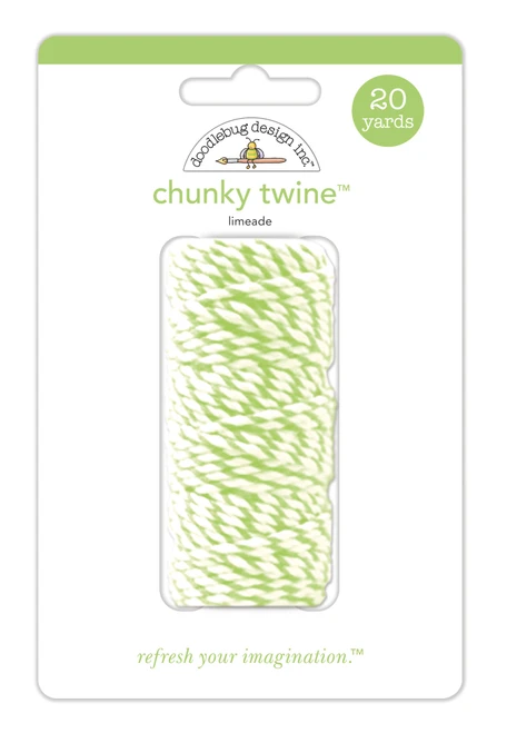 DOODLEBUG DESIGNS Monochromatic Collection Chunky Twine: Limeade