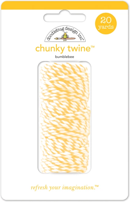 DOODLEBUG DESIGNS Monochromatic Collection Chunky Twine: Bumblebee