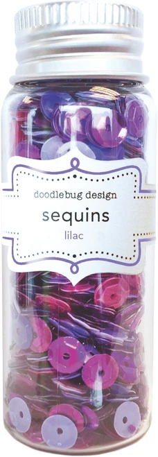 DOODLEBUG DESIGNS Monochromatic Collection Sequins: Lilac