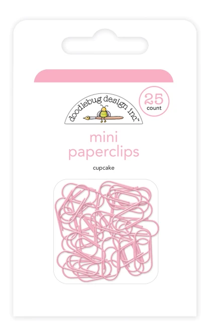 DOODLEBUG DESIGNS Monochromatic Mini Paper Clips: Cupcake
