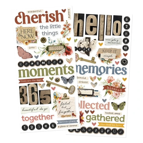 PREORDER - ships November: Simple Vintage Trunk Show Foam Stickers